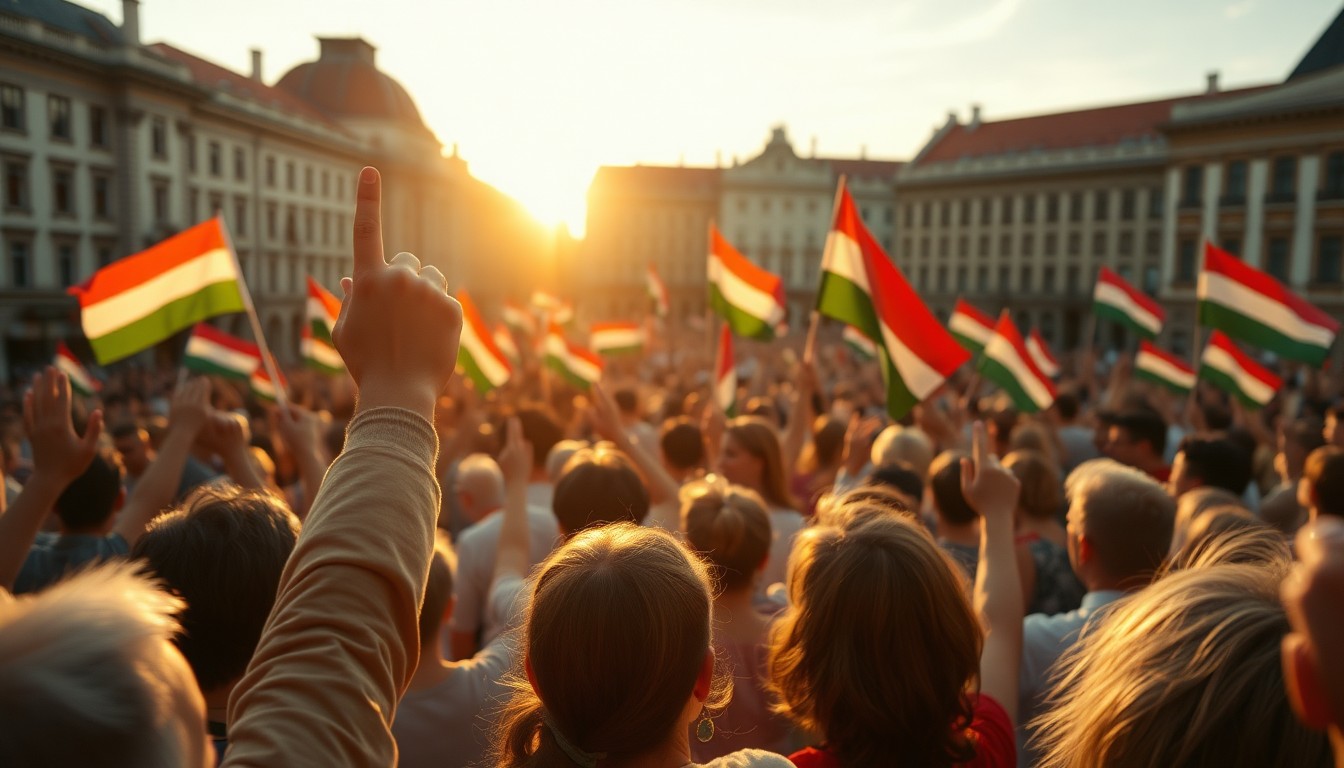 Tambura, zászló és buli – Magyar Péter rendszerváltó ünnepe a Kossuth téren