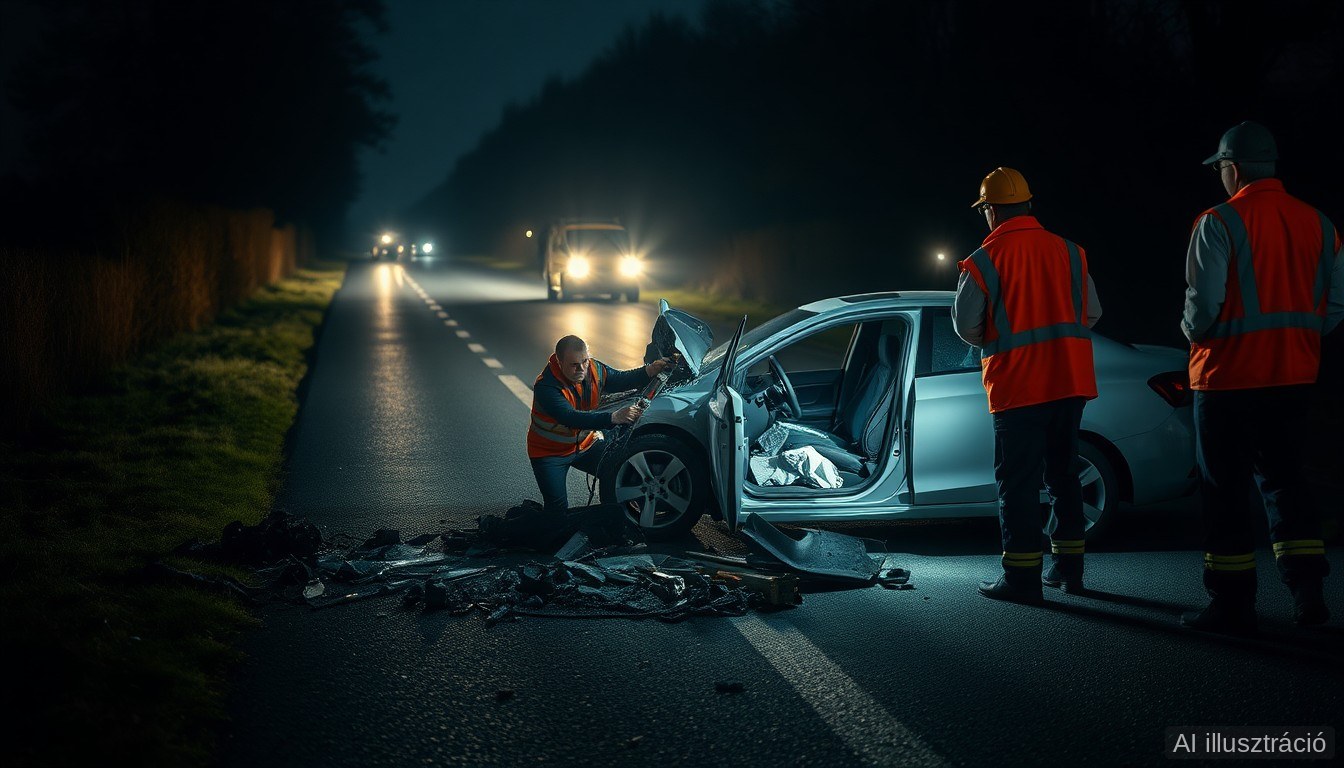 Három autó ütközött a 13-as főúton – két embert feszítővágóval szabadítottak ki
